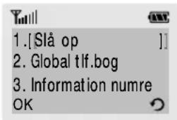 SAMSUNG SGH-R210EA - Søge efter og ringe til et nummer i telefonbogen - 1