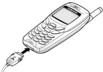 SAMSUNG SGH-R210EA - Indsætte SIM-kortet og batteriet - 6