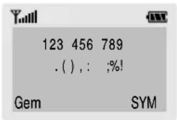 SAMSUNG SGH-R210EA - Bruge Symboltilstand - 1