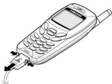 SAMSUNG SGH-R210EA - Indsætte SIM-kortet og batteriet - 7