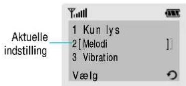SAMSUNG SGH-R210EA - Eksempel: Vælge en alarmtype - 4