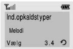 SAMSUNG SGH-R210EA - Eksempel: Vælge en alarmtype - 3