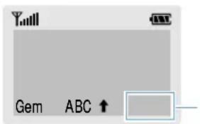 SAMSUNG SGH-N500DA - Ændre tekstinputtilstand - 1