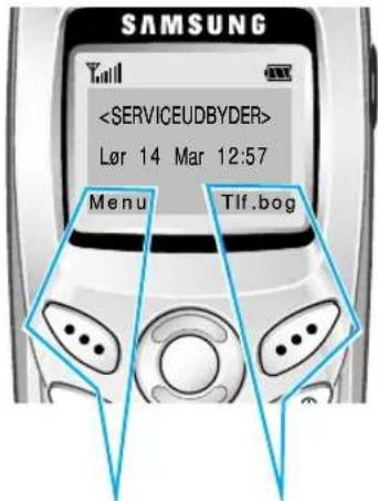 SAMSUNG SGH-N500DA - Vælge funktioner og valg - 1