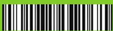 Black and white barcode with green border, no text or symbols visible