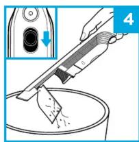 SHARK WV251UK - USING YOUR CORDLESS HANDHELD VACUUM CLEANER - 4