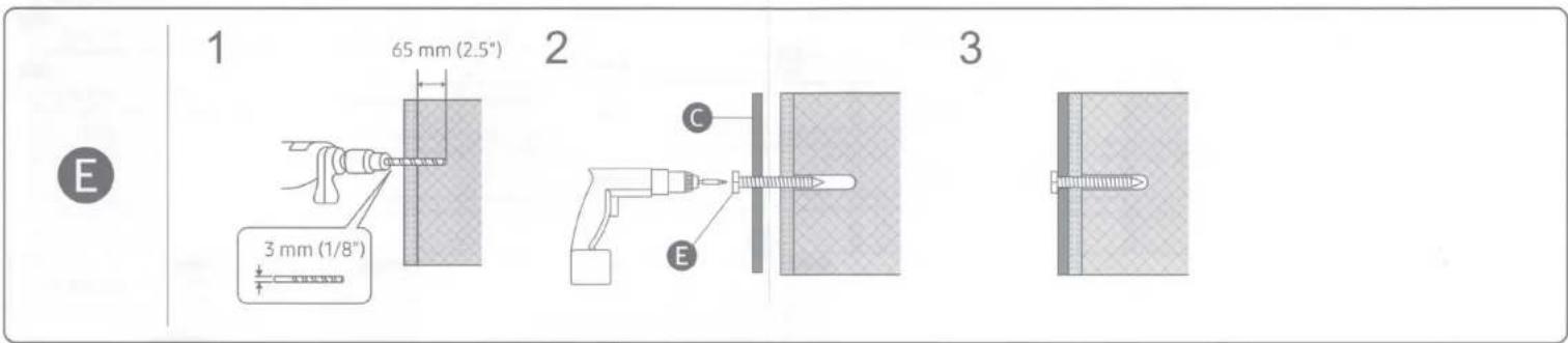 SAMSUNG The Frame QN43LS03T - Standard Installation Requirements by Wall Type - 3