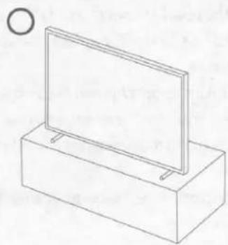 SAMSUNG The Frame QN43LS03T - Precautions when installing the TV with a stand - 1