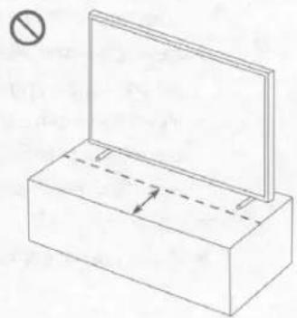 SAMSUNG The Frame QN43LS03T - Precautions when installing the TV with a stand - 2