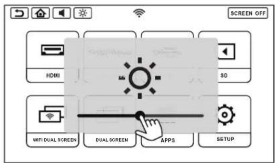 SCREEN OFF HDMI SD WiFi DUAL SCREEN DUAL SCREEN APPS SETUP