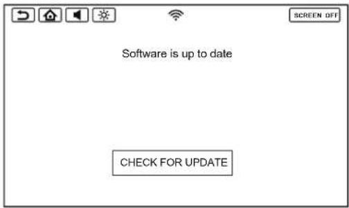 Software is up to date CHECK FOR UPDATE
