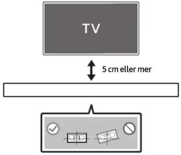 TV 5 cm eller mer