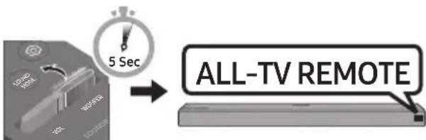SAMSUNG HW-Q96R - Justera Soundbar-volymen med fjärrkontrollen till en tv - 3