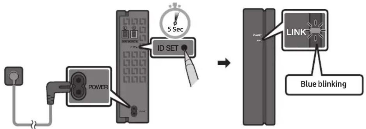 SAMSUNG HW-Q66R - Connecting an SWA-8500S (Sold Separately) to your Soundbar - 2