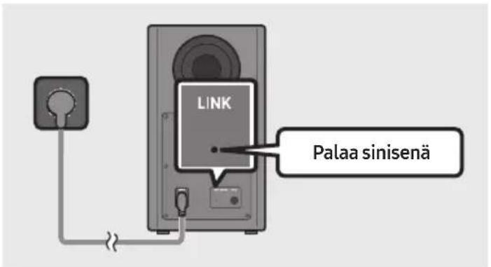 LINK Palaa sinisenä