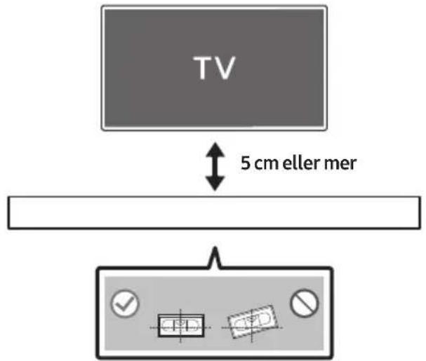 TV 5 cm eller mer