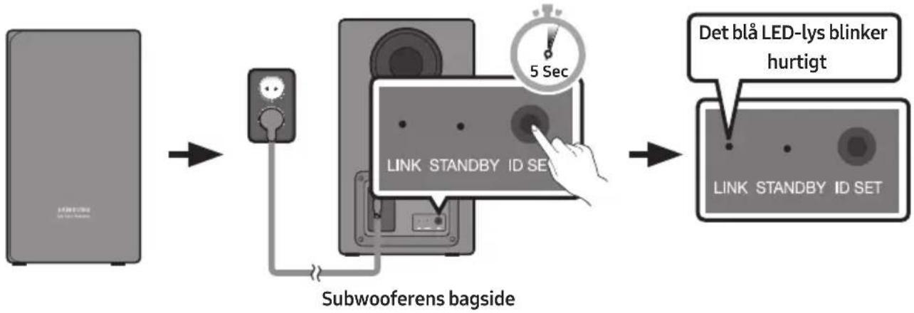 SAMSUNG HW-N860 - Hold ID SET inde bag på subwooferen i mindst 5 sekunder. - 1