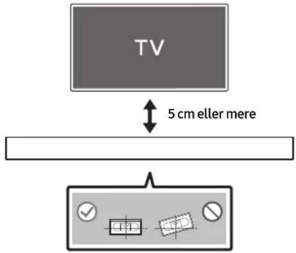 TV 5 cm eller mere