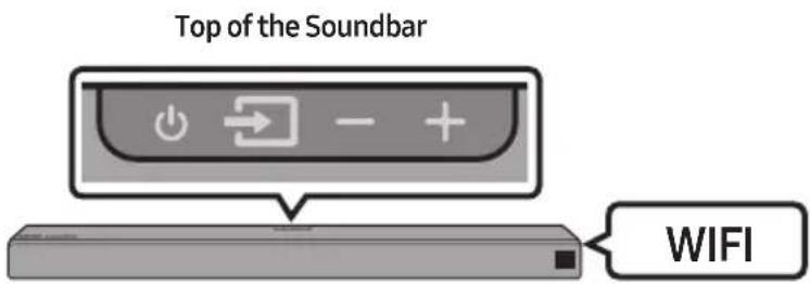 Top of the Soundbar WIFI