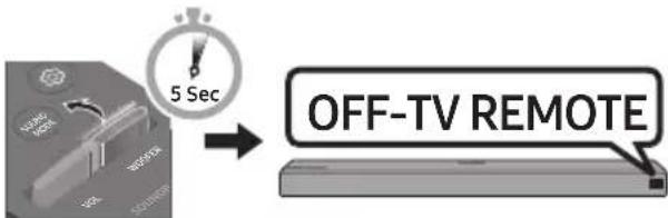 5 Sec OFF-TV REMOTE
