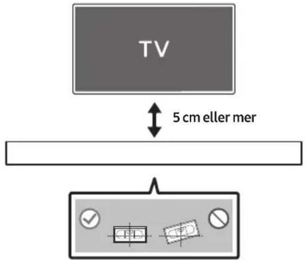 TV 5 cm eller mer