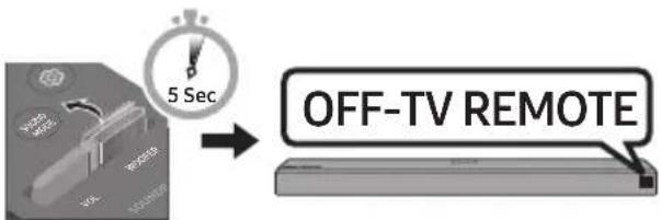 5 Sec OFF-TV REMOTE