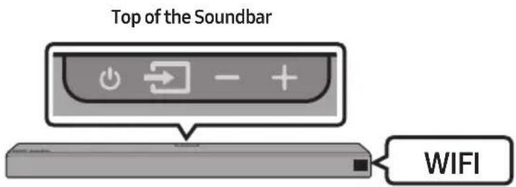 Top of the Soundbar WIFI