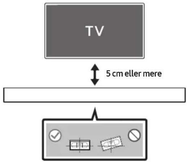 TV 5 cm eller mere