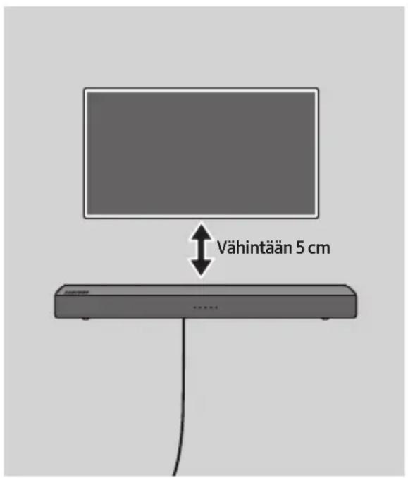 Vähintään 5 cm