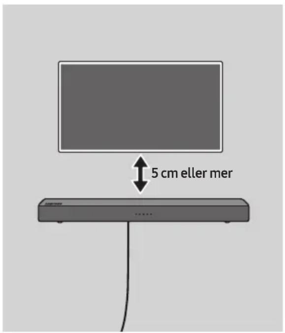 5 cm eller mer ......