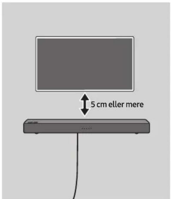 5 cm eller mere