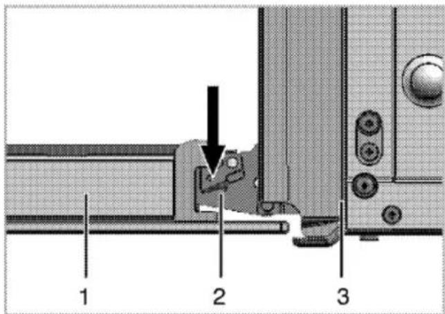 BEKO KDV555A - Removing the top oven door - 1