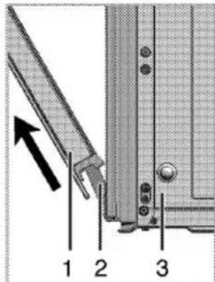 BEKO KDV555A - Removing the top oven door - 3