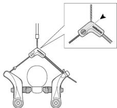 Technical diagram showing a mechanical clamp or bracket assembly with an inset close-up of the component labeled 'F-100'.