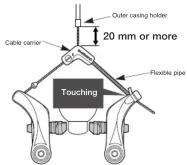 SHIMANO BL-R550 - Installation of the cantilever brake - 9