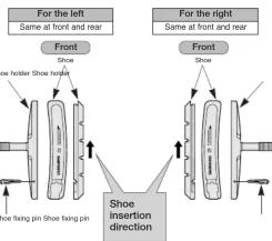 For the left Same at front and rear Front Shoe shoe holder Shoe holder for the right Same at front and rear Front Shoe shoe shoe shoe shoe shoe shoe shoe shoe shoe shoe shoe shoe shoe shoe shoe shoe shoe shoe shoe shoe shoe shoe shoe shoe shoe shoe shoe