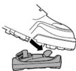 SHIMANO PD-T780 - Engaging the cleats with the pedals - 1