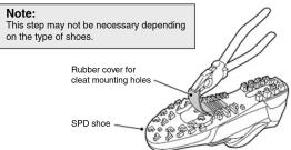 SHIMANO PD-T780 - Attaching the cleats - 1