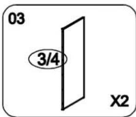 03 3/4 X2