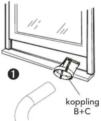 WILFA Cool 7 - Avmontera utloppsröret för värme - 1
