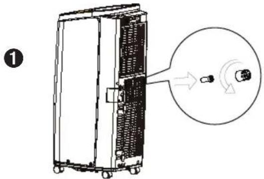 WILFA Cool 7 - ② Brug løbende dræningsmulighed fra midterhullet. - 1