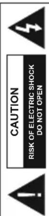 CAUTION RISK OF ELECTRIC SHOCK DO NOT OPEN