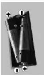 VOX 50DSW289B - Inserting the Batteries into the Remote - 1