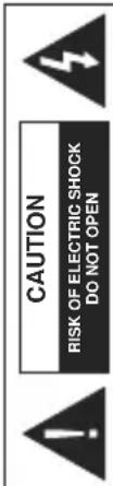 CAUTION RISK OF ELECTRIC SHOCK DO NOT OPEN