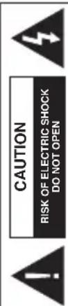 CAUTION RISK OF ELECTRIC SHOCK DO NOT OPEN