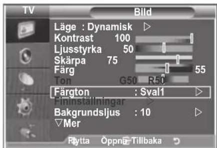 SAMSUNG LE46M86BC - Du kan välja den färgton som känns bekvämast. - 1
