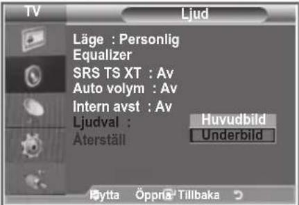 SAMSUNG LE46M86BC - Lyssna på underbildens ljud - 2