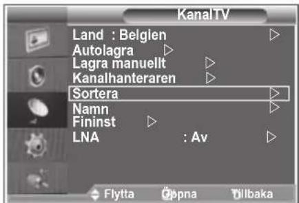 SAMSUNG LE46M86BC - Du kan byta nummer på två kanaler för att: - 1