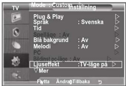 SAMSUNG LE46M86BC - Ställa i Ljuseffekt(LE40N8, LE46N8) - 1