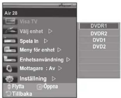 SAMSUNG LE46M86BC - Söka och växla mellan Anynet+-enheter - 1